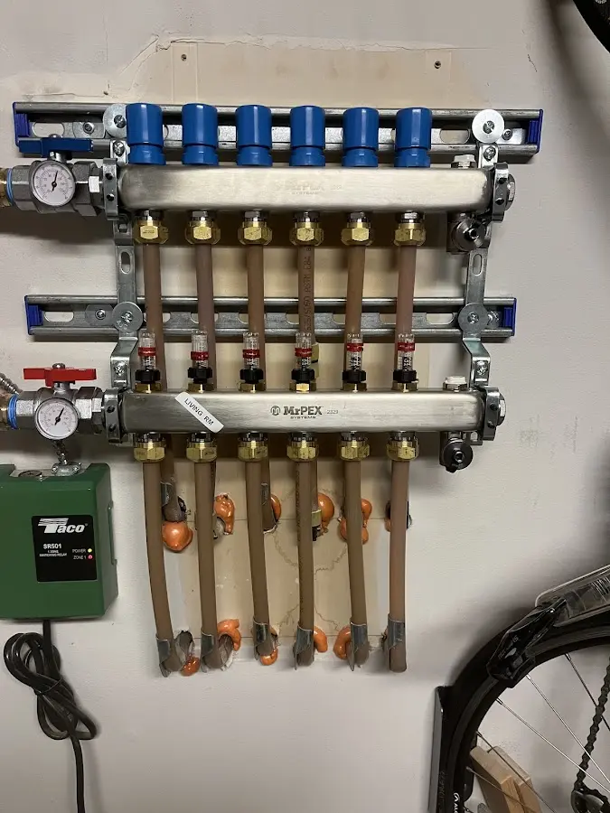 Plumber performing Gas Line Installation at a residential property in Loudoun Valley Estates